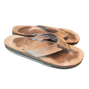 Rainbow Double Layer Arch Support Premier Leather with a 1" Strap